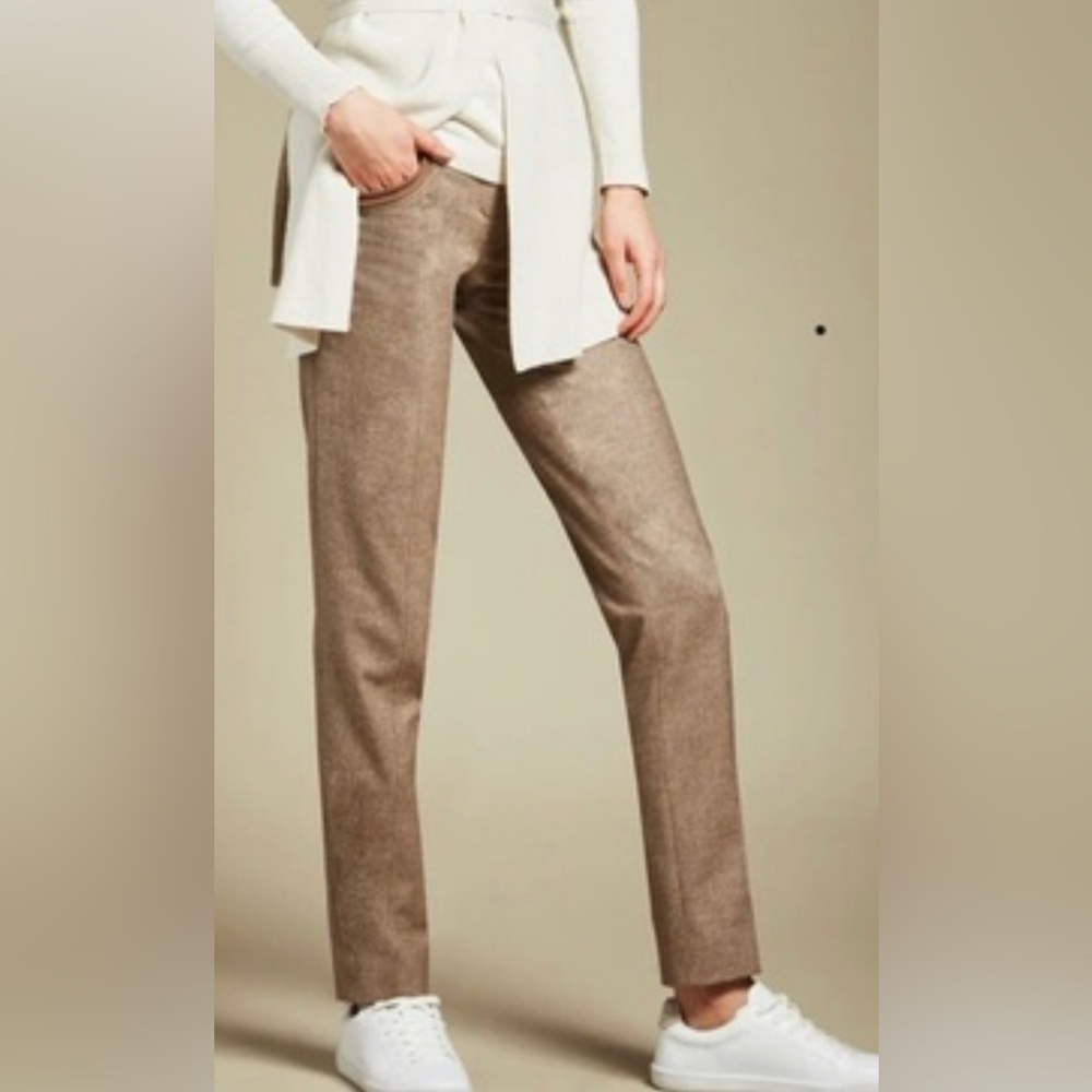 Etcetera Camel Straight-Leg Pants